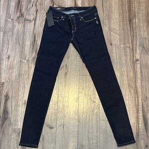 Silver Jeans Black Skinny Denim with Contrast Stitching